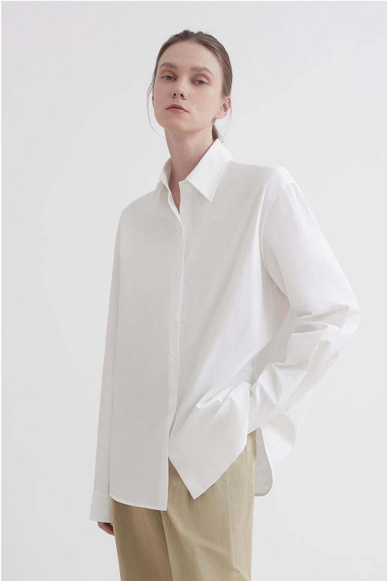 Plaid shirt commuting inner top high-end long-sleeved "Independence Song"-2