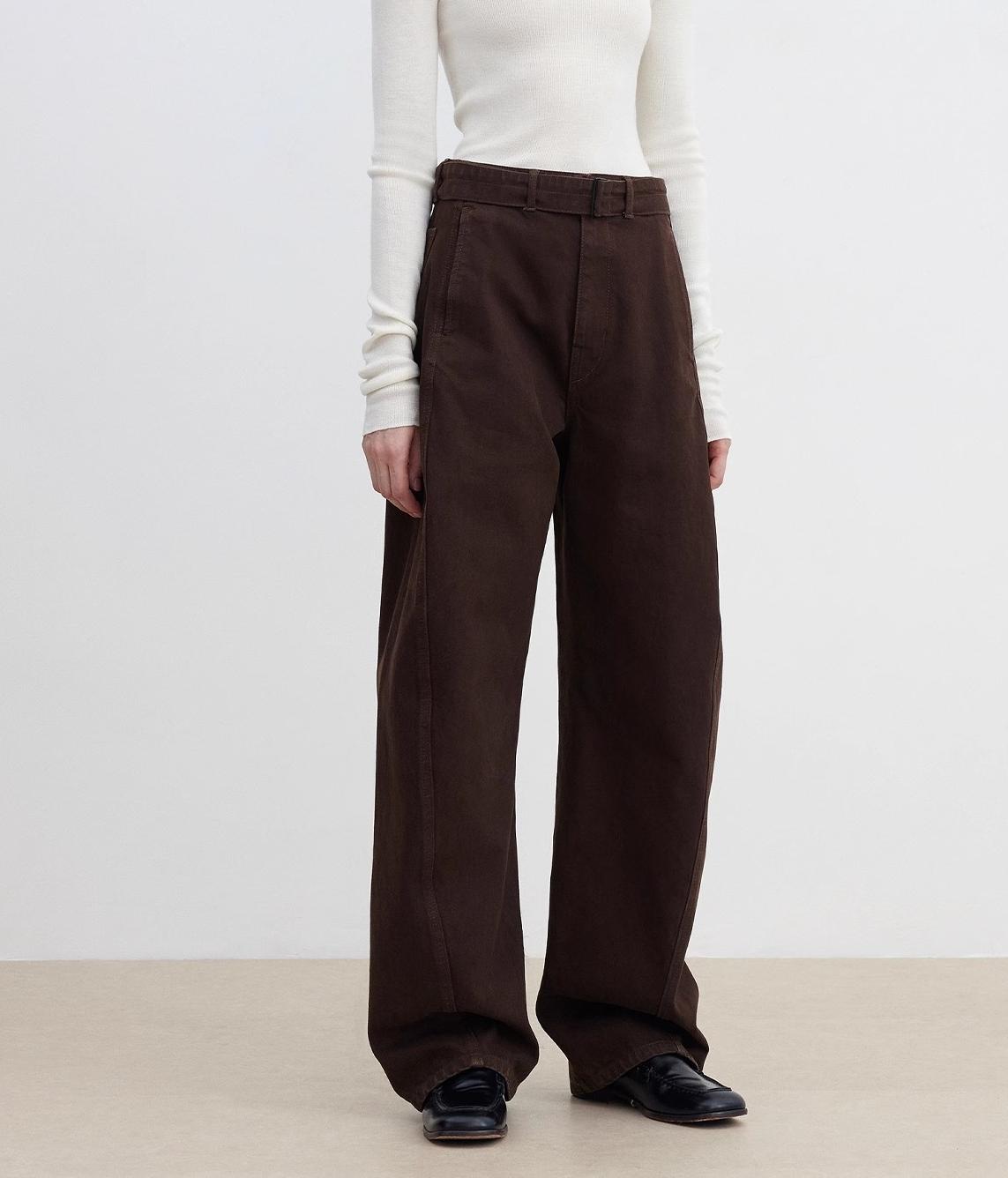 "Shadow Dance" Washed jeans women's design slim scimitar pants-0