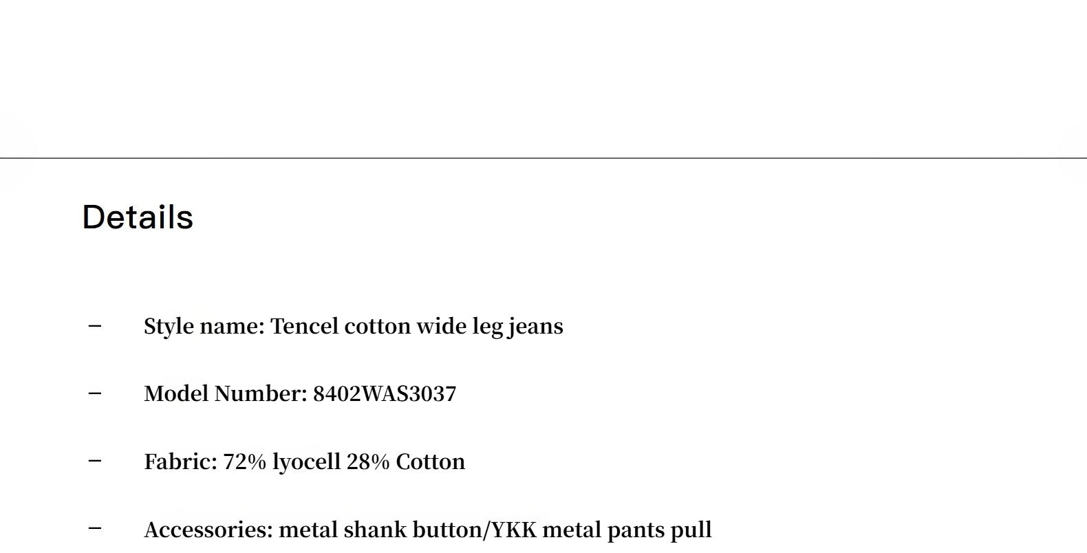 Soft Tencel Cotton Light Structure Pleated Loose Straight Wide Leg Jeans for Women-3