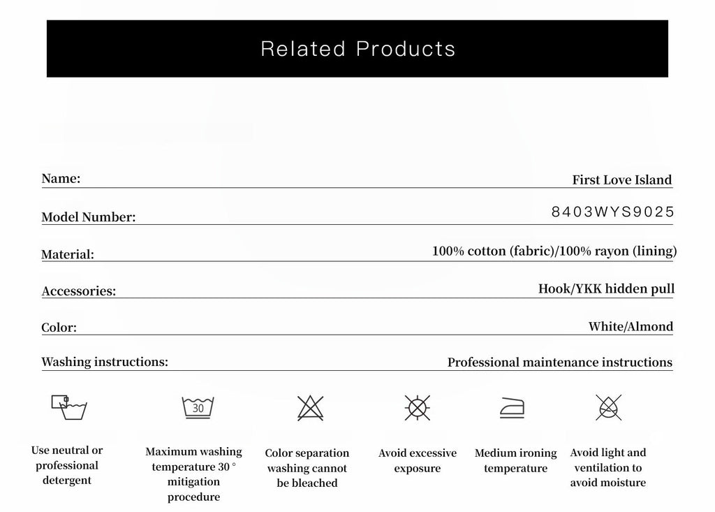 "First Love Island" Cotton Stand Collar Pleated Short Sleeve Shirt Dress for Women-3