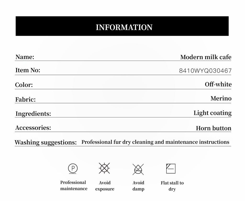 "Modern Milk Cafe" imported Hill fur merino sheepskin fur jacket-3