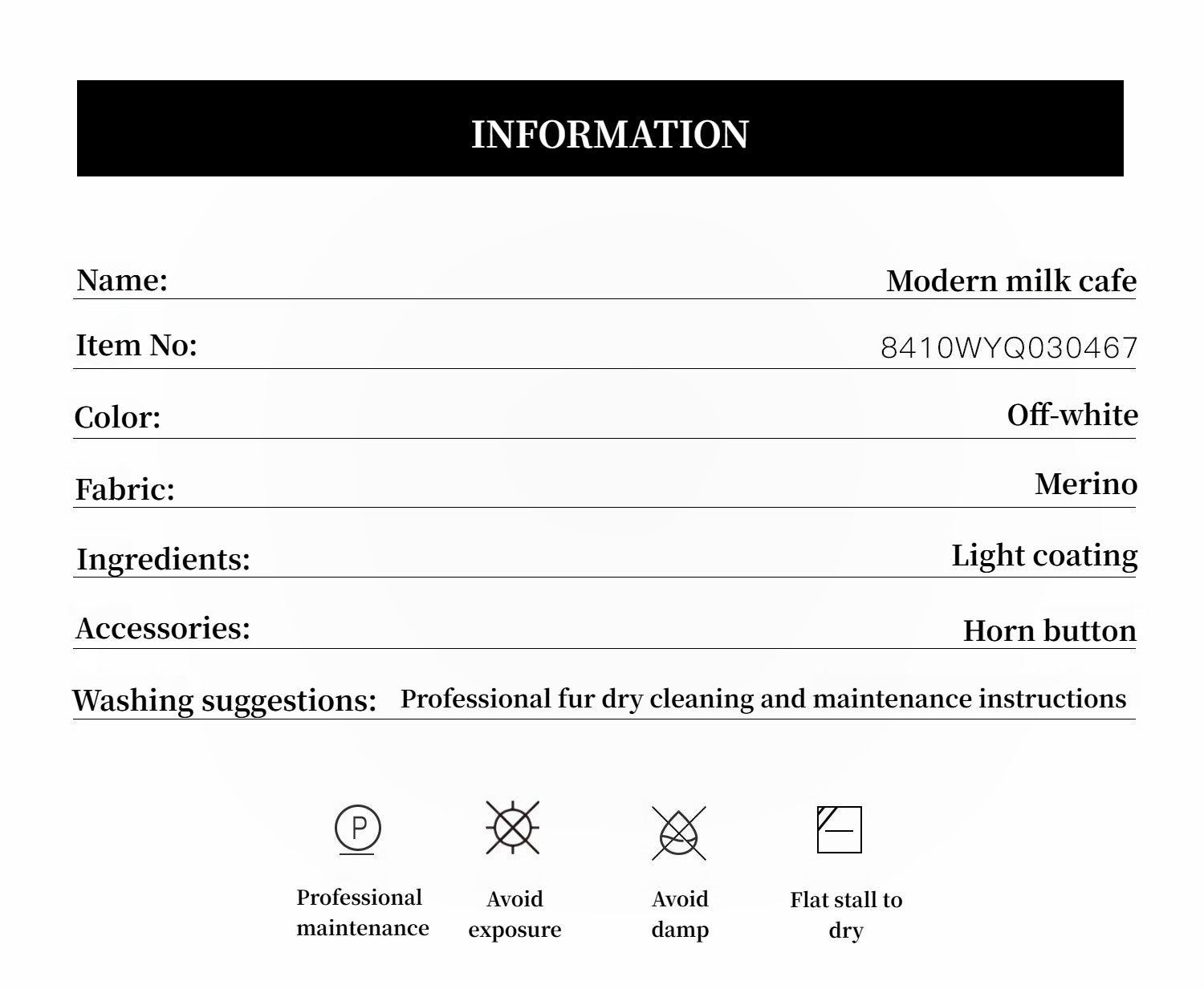 "Modern Milk Cafe" imported Hill fur merino sheepskin fur jacket-3
