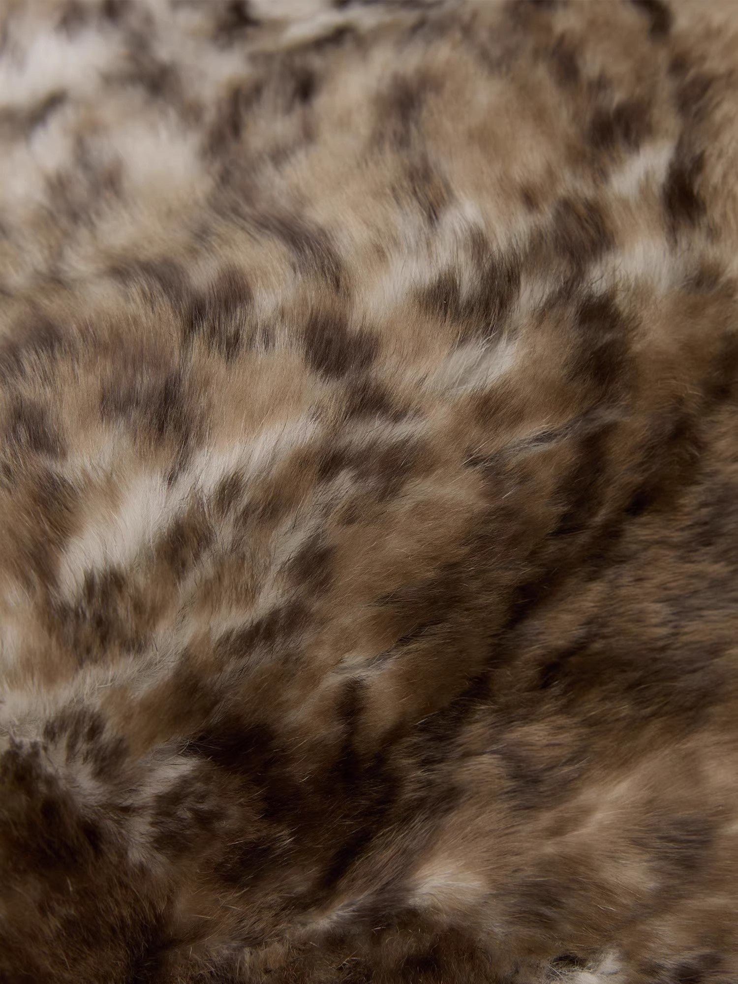 Firelady Fur [FF×JW Collaboration] Rabbit Fur and Zebra Print Denim Fur Bag-4