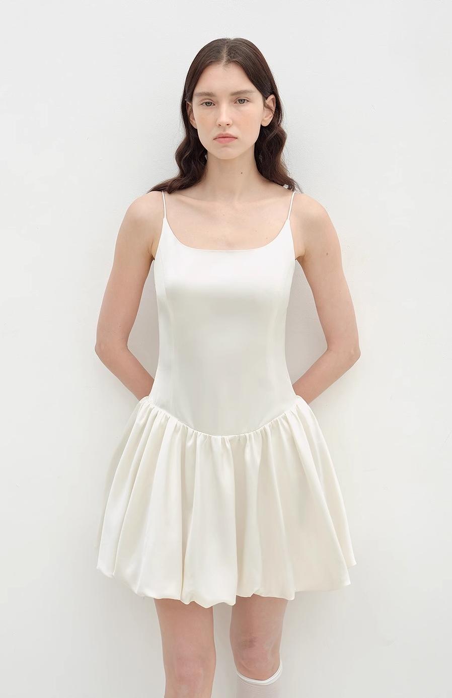"Ballet" Acetate Satin Luxury Slip Dress-0