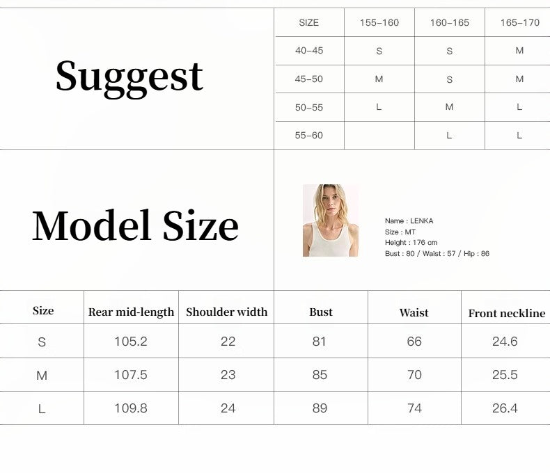 High Density Modal Mulberry Silk Insert U-neck Vest Dress"Simple Love"-2