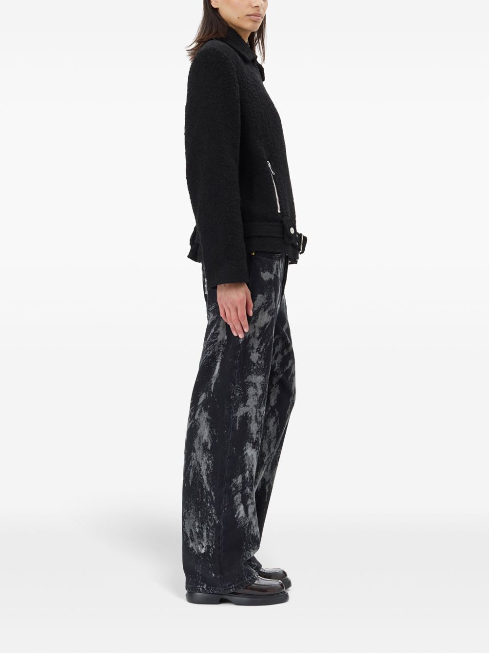 Ganni Textured Boucle Wool Jacket