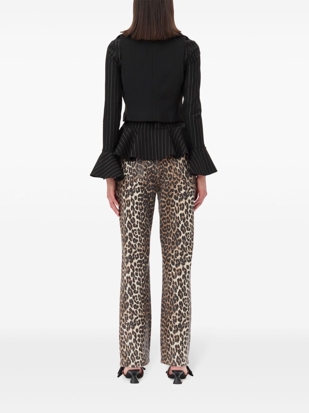 Ganni Sleeveless tank top with zip