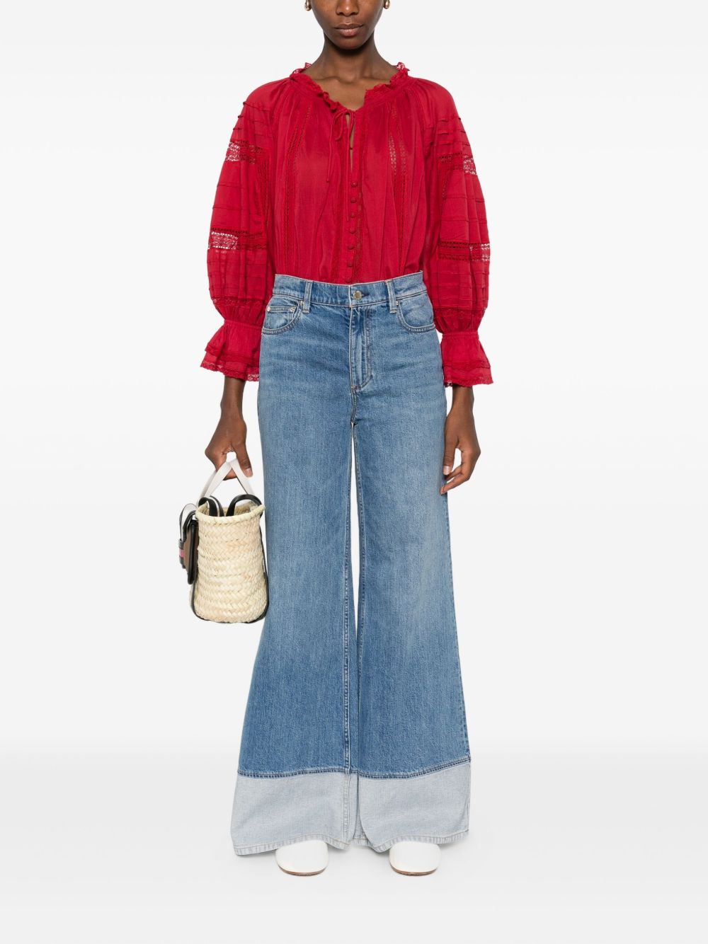 Alice + Olivia Jeans Clear Blue