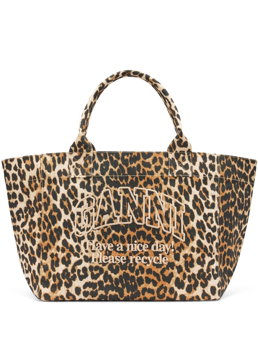 GANNI Logo Leo tote