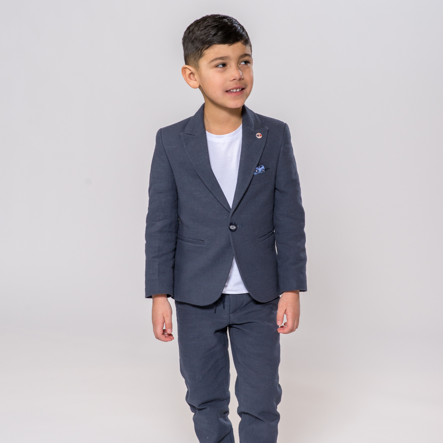 Linen Leo Boys Suit-0