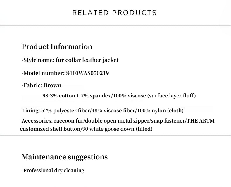 Fireladyfur Women's Loose Parka with Detachable Raccoon Fur Collar-3