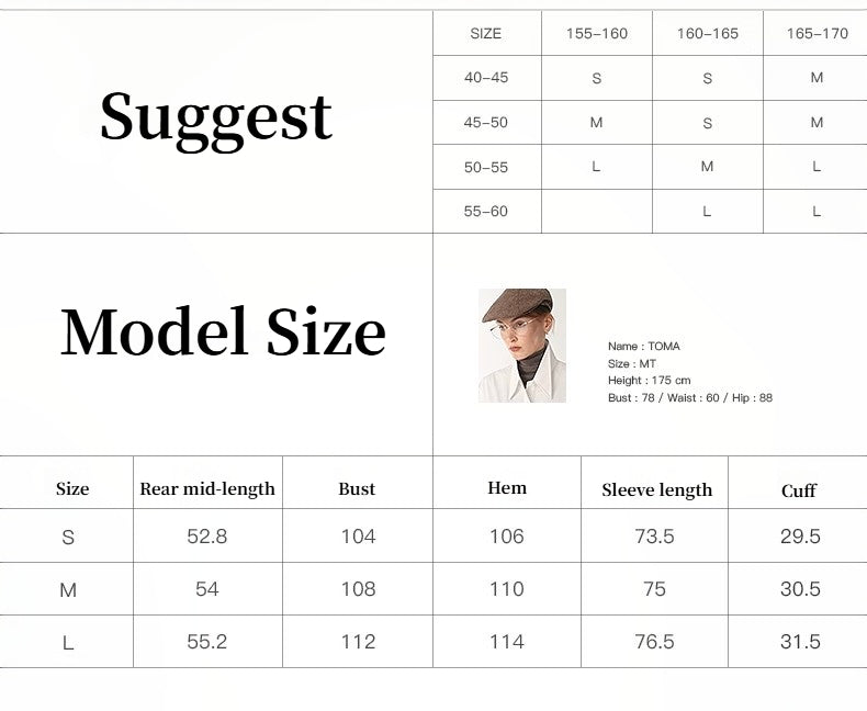 "Night Messenger" anti-wrinkle waterproof large lapel short straight box windbreaker for women-2