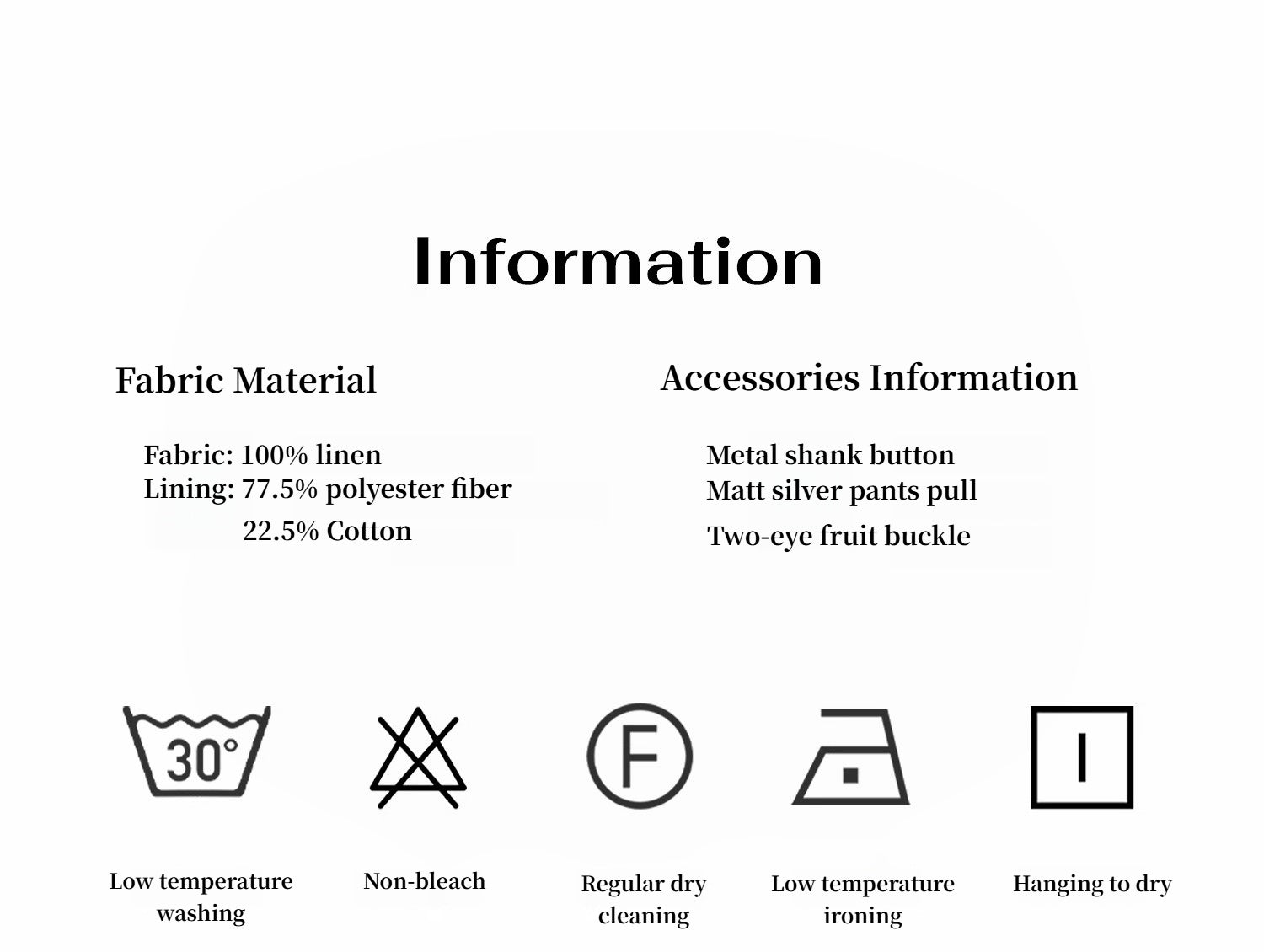 Old Money Style Linen Cut Scimitar Pants"Weiss Love Letter"-3