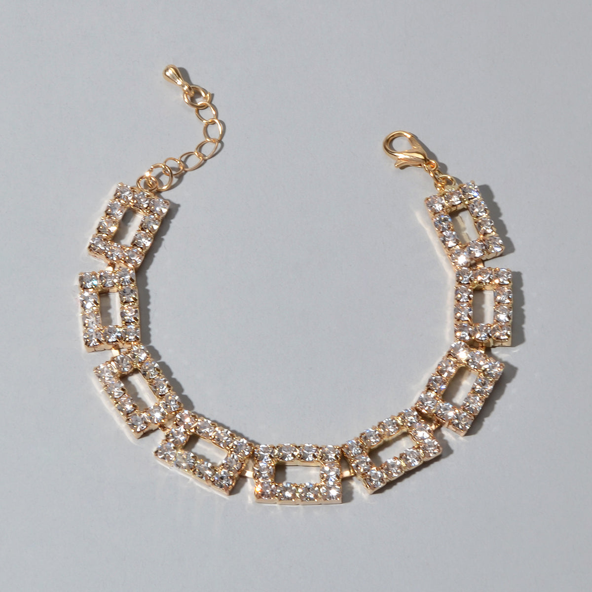 Textured Full Simulated Cubic Zirconia Silver Chain Collection Tennis Bracelets-0