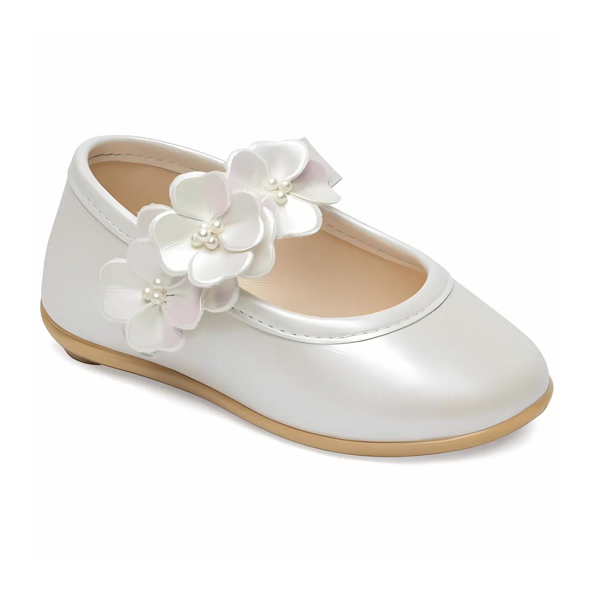 Pearl Petals Girls Formal Shoes-1