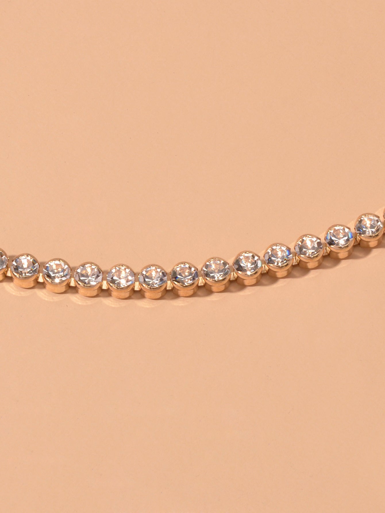 Luxury Full Rhinestone Tennis Bracelet Girl Bling Crystal Wedding Party Jewelry-3