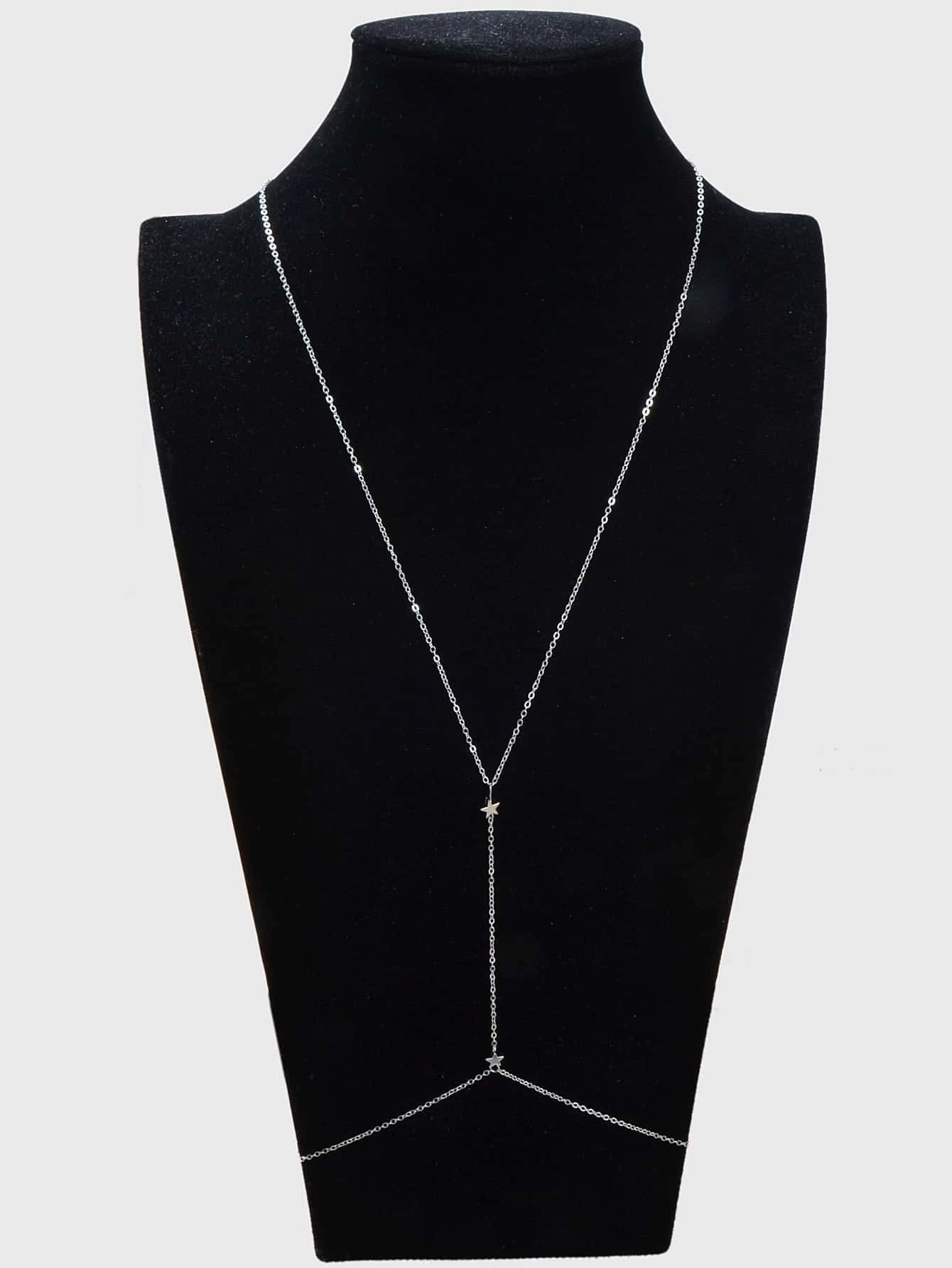 Sexy Belly Chain Star Gold Silver Waist Link Body Chain Belly Necklce Jewellery-0