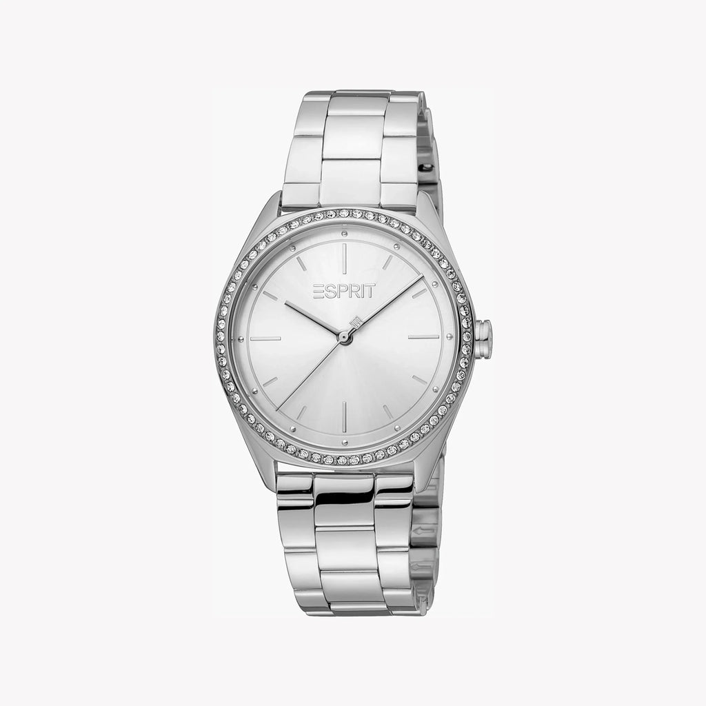 Esprit Women's Silver Stainless Steel Watch, Silver Dial | Es1l201m0025