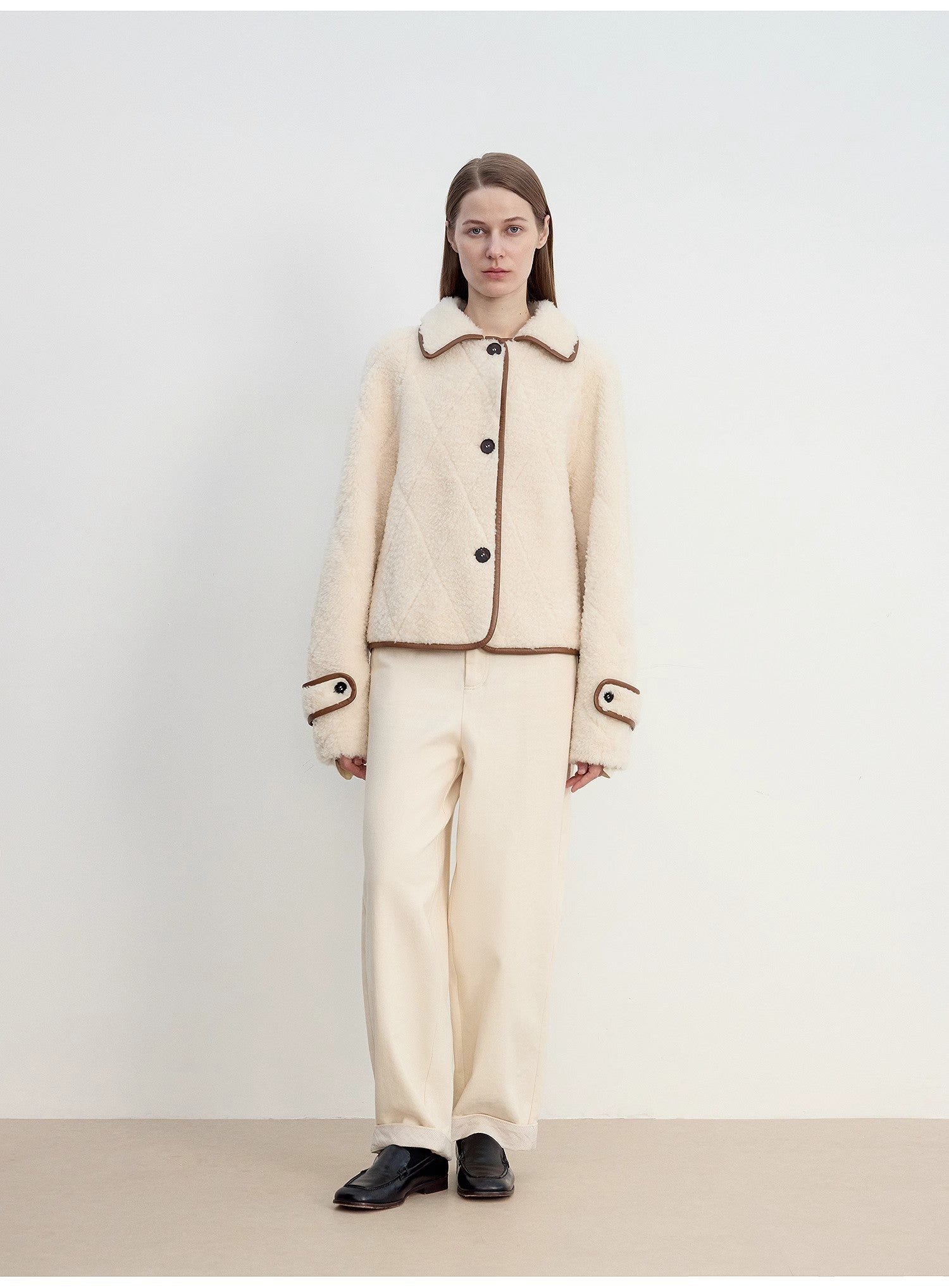 "Modern Milk Cafe" imported Hill fur merino sheepskin fur jacket-1