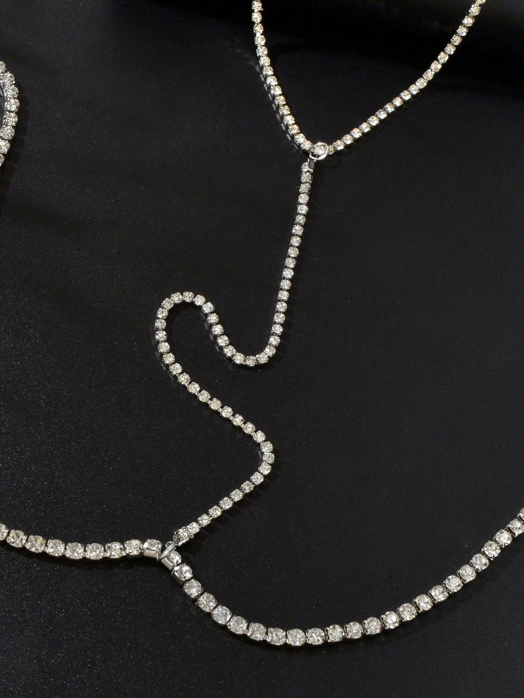 Dazzling Full Diamond Sparkle Body Chain Glamorous Statement Jewelry-2