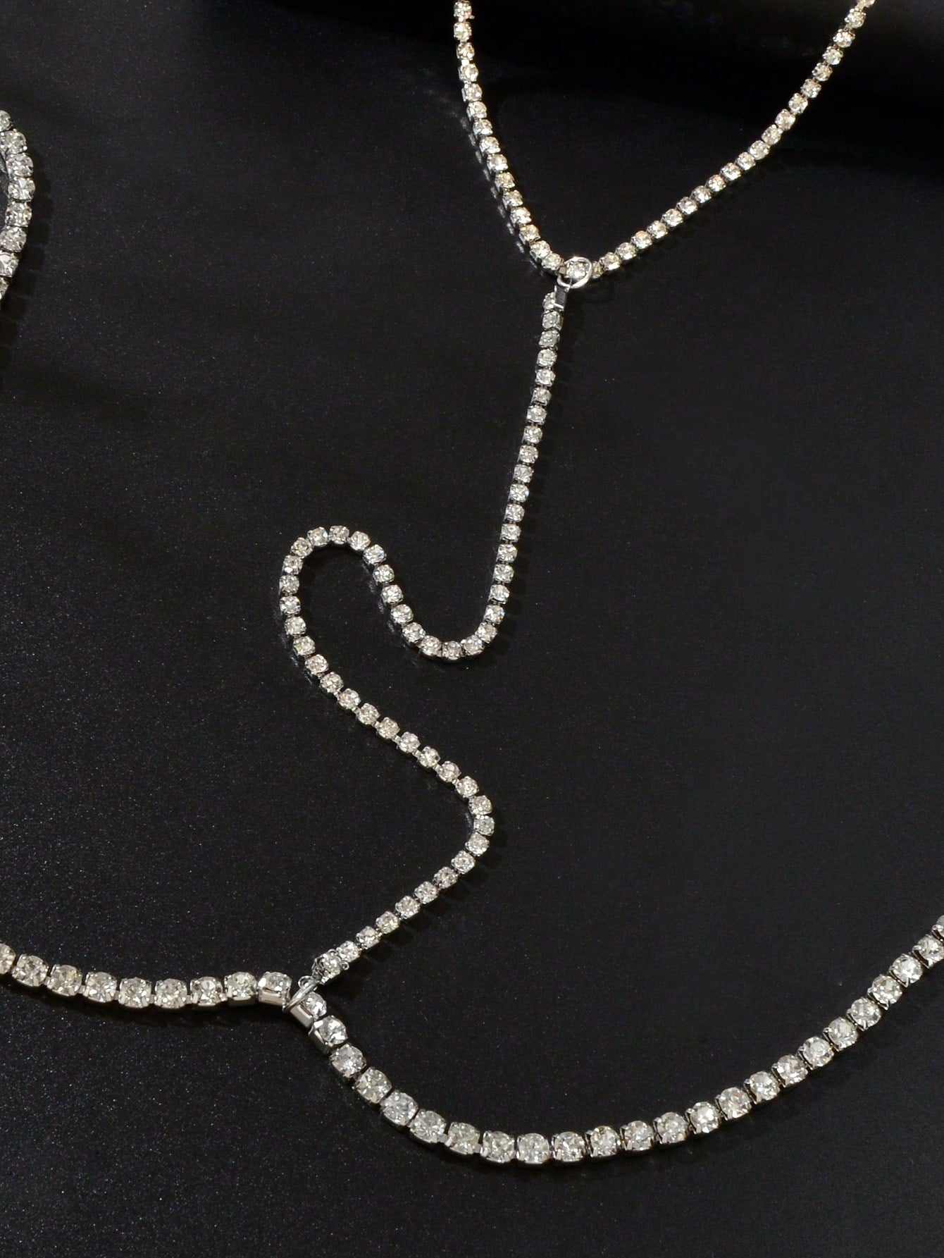 Dazzling Full Diamond Sparkle Body Chain Glamorous Statement Jewelry-2