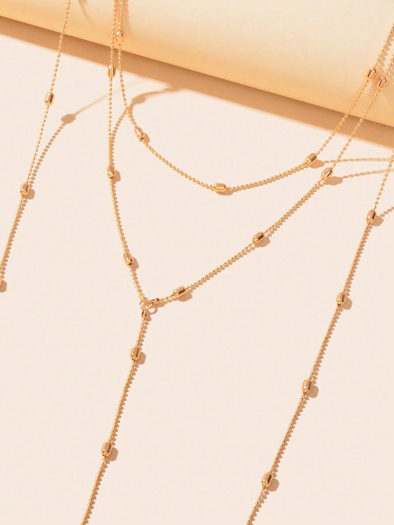 Multilayered Beaded Body Chain Stylish Versatile Fashion Body Accessory-2