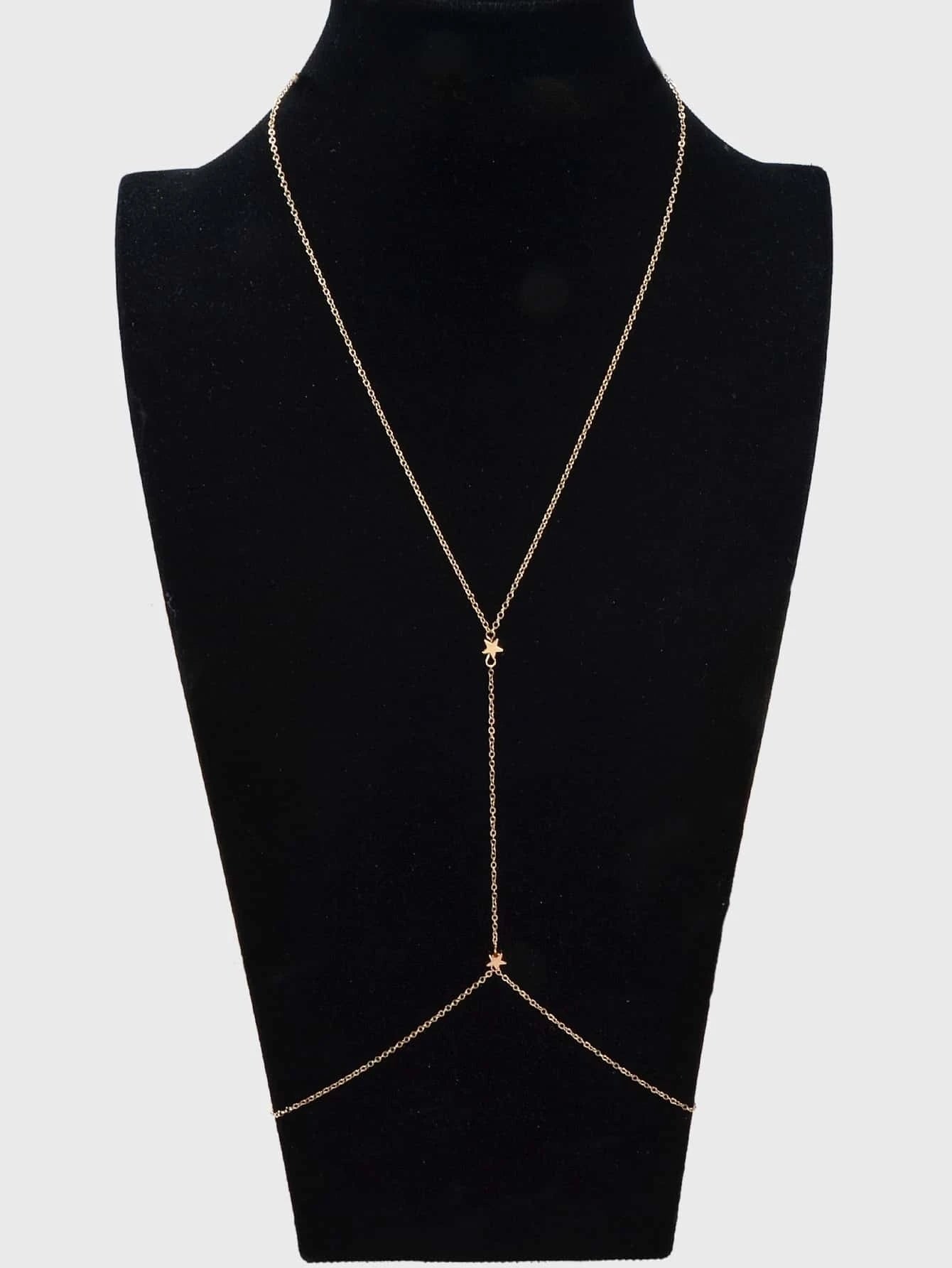 Sexy Belly Chain Star Gold Silver Waist Link Body Chain Belly Necklce Jewellery-5