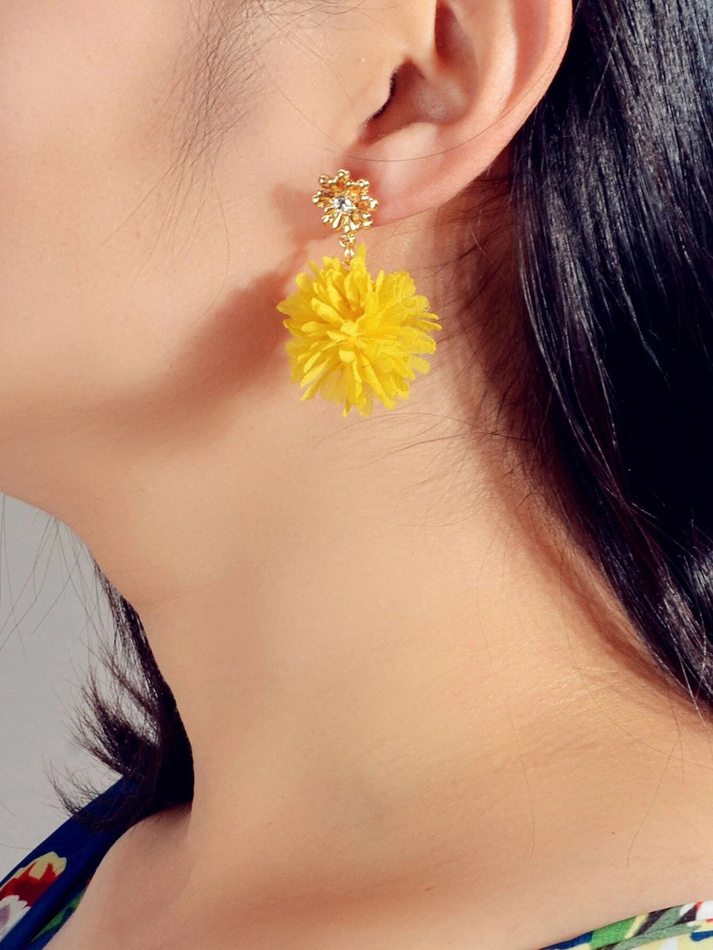 Lovely Jewellery Colorful Flower Drop Dangle Earrings Stunning Women Accessories-1