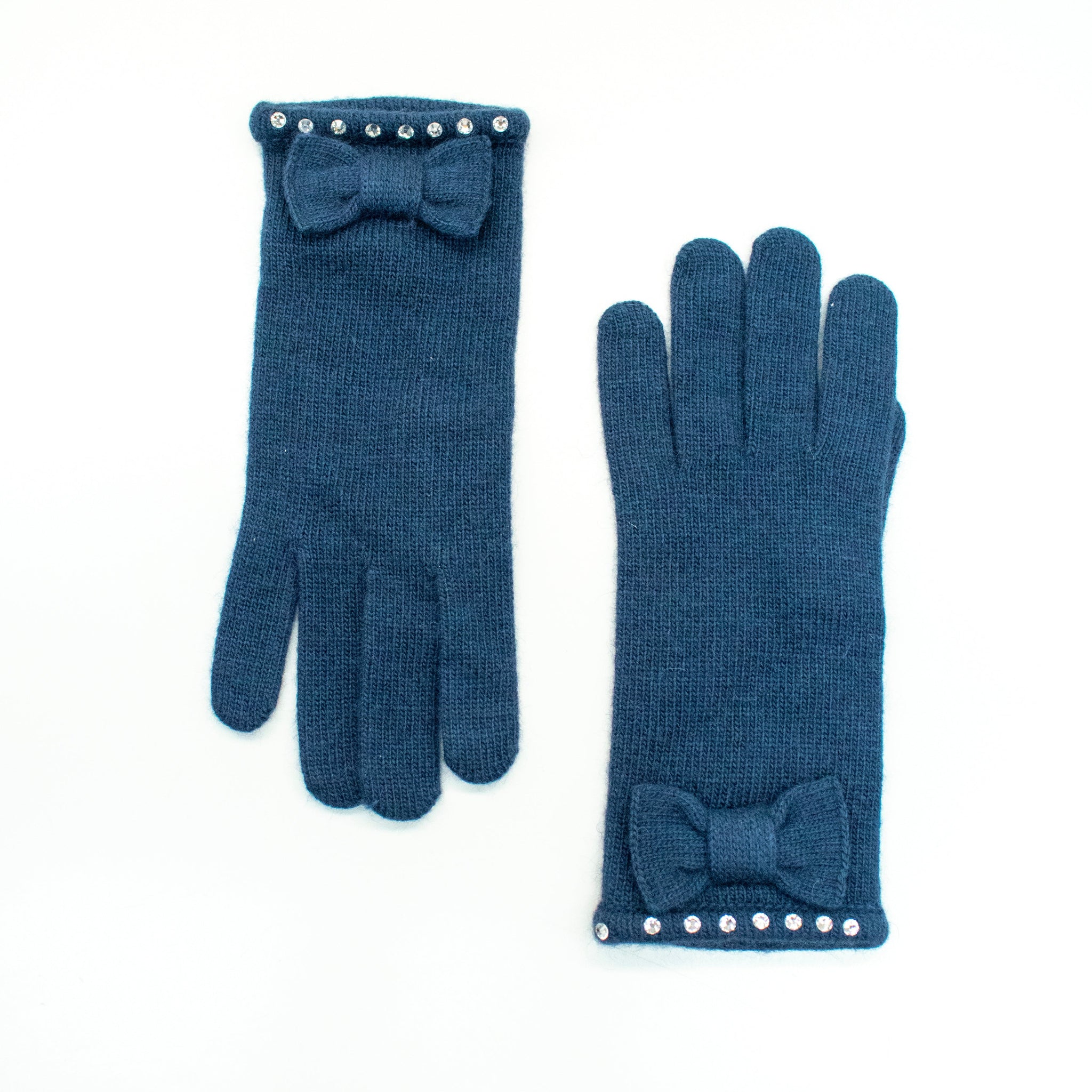 GLOVES WITH BOWS & STONES-2