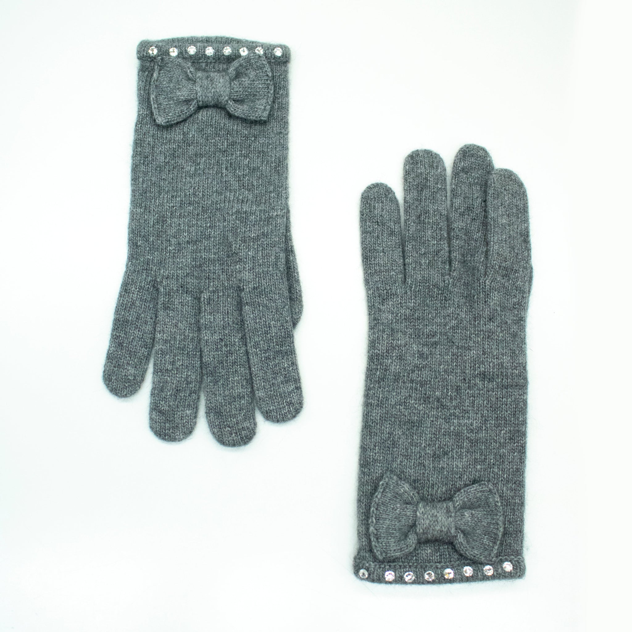 GLOVES WITH BOWS & STONES-0