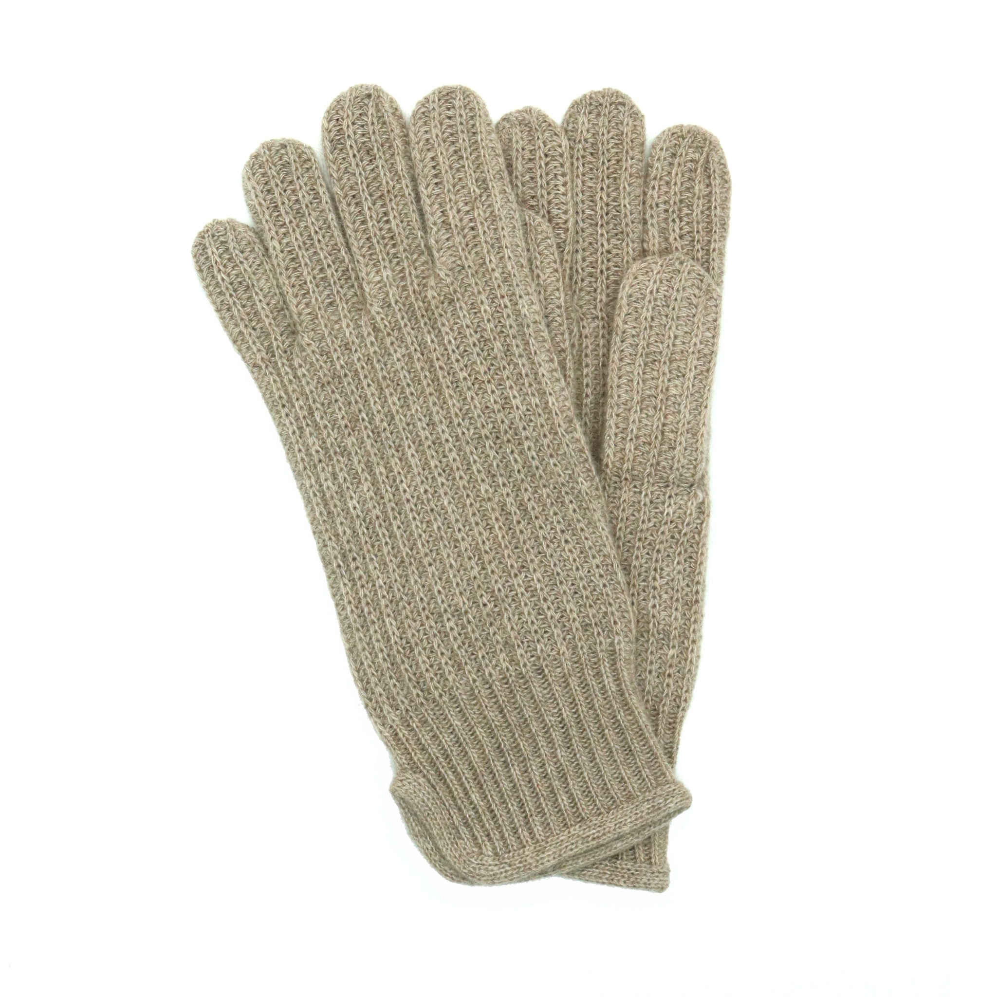 MEN'S RIBBED CASHMERE GLOVES-4