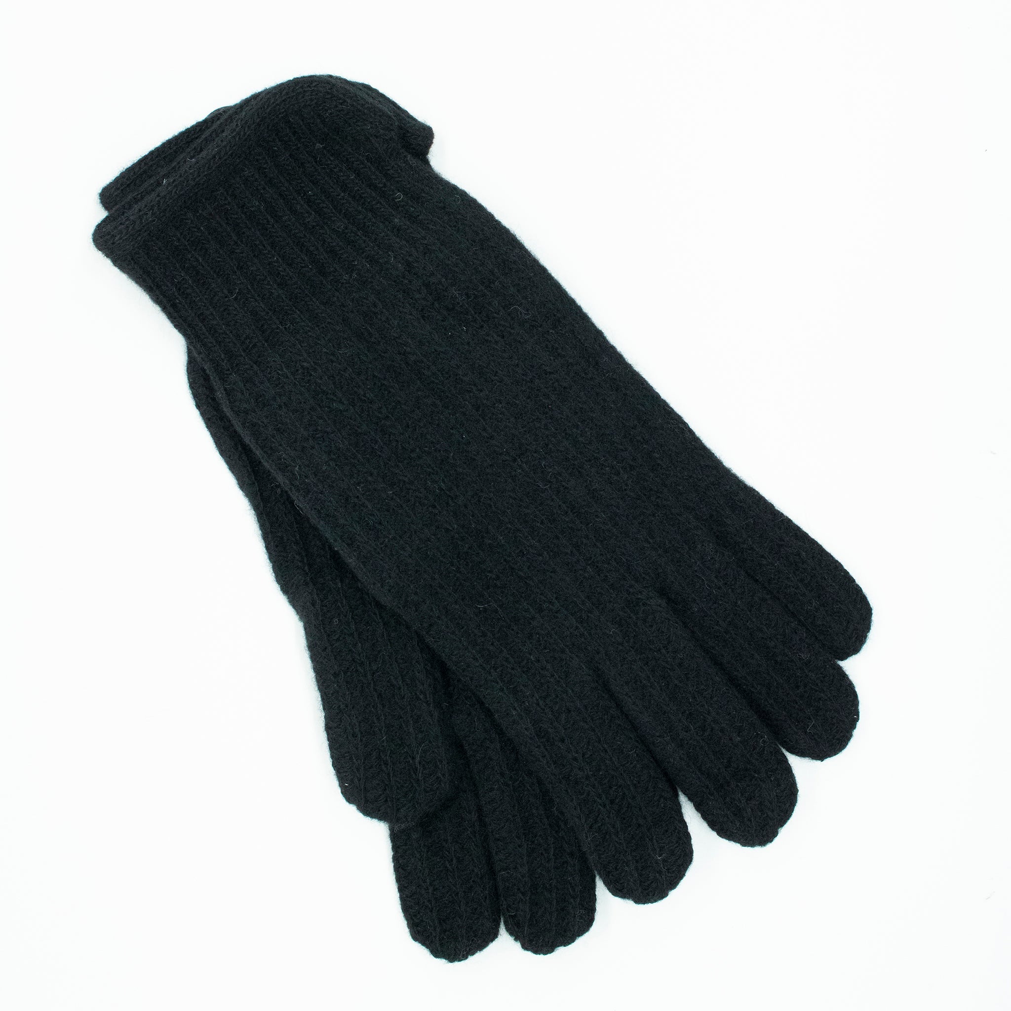 MEN'S RIBBED CASHMERE GLOVES-3