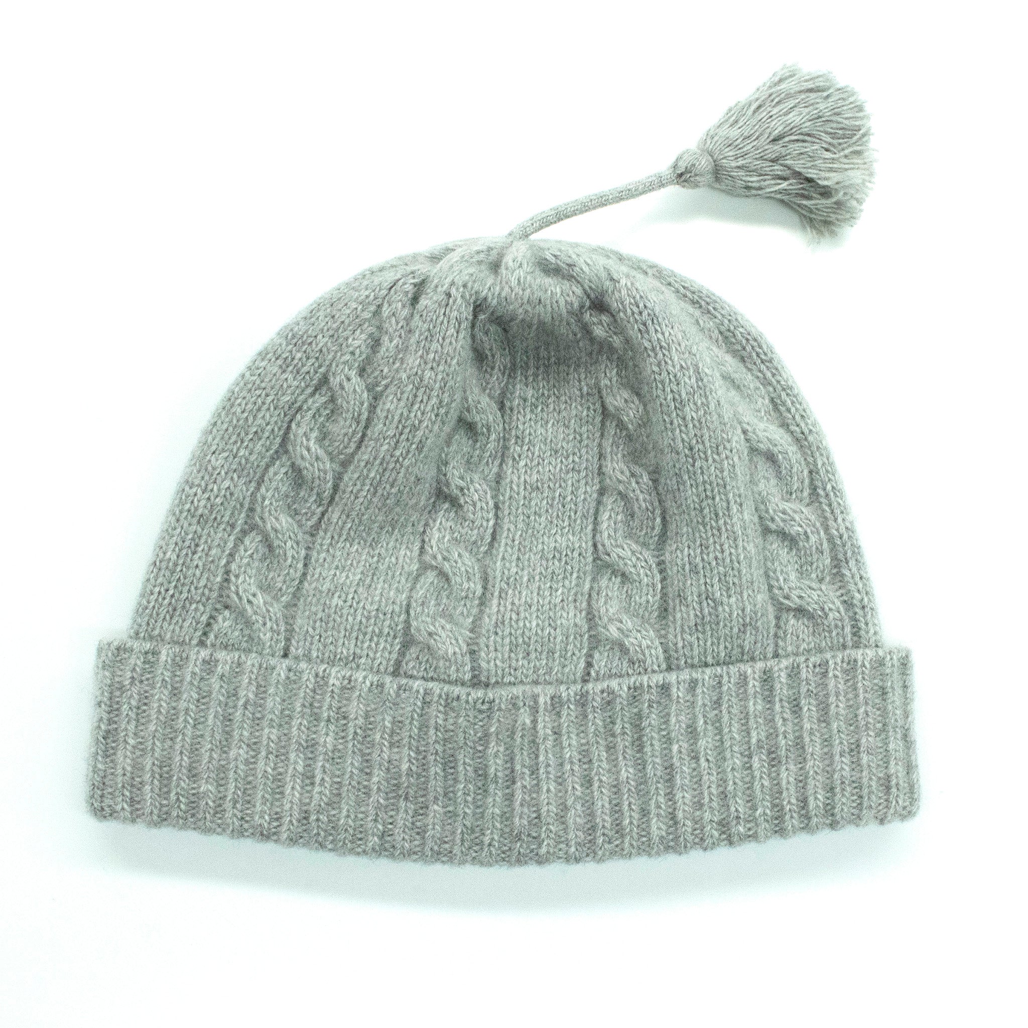 BABY CASHMERE CABLE HAT STITCH-1