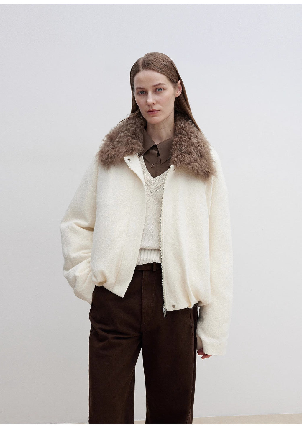 Fireladyfur Women's Parka with Tuscan Fur Collar & Removable Lining"Johnny"-1