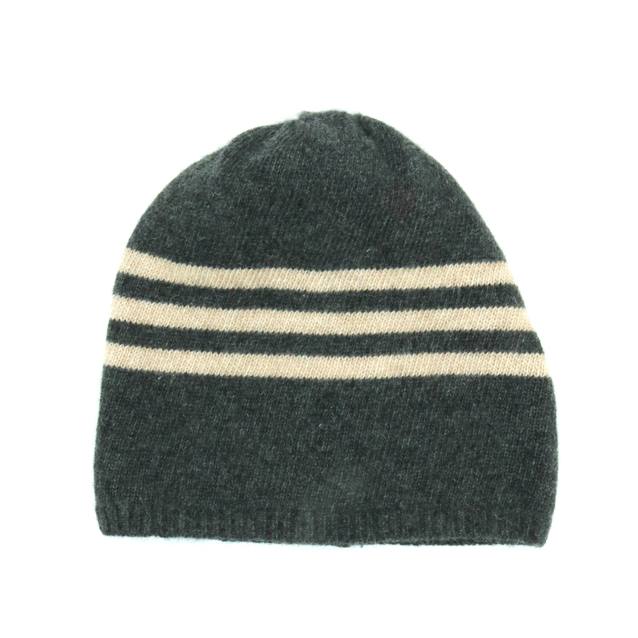 MEN'S CASHMERE STRIPED BEANIE