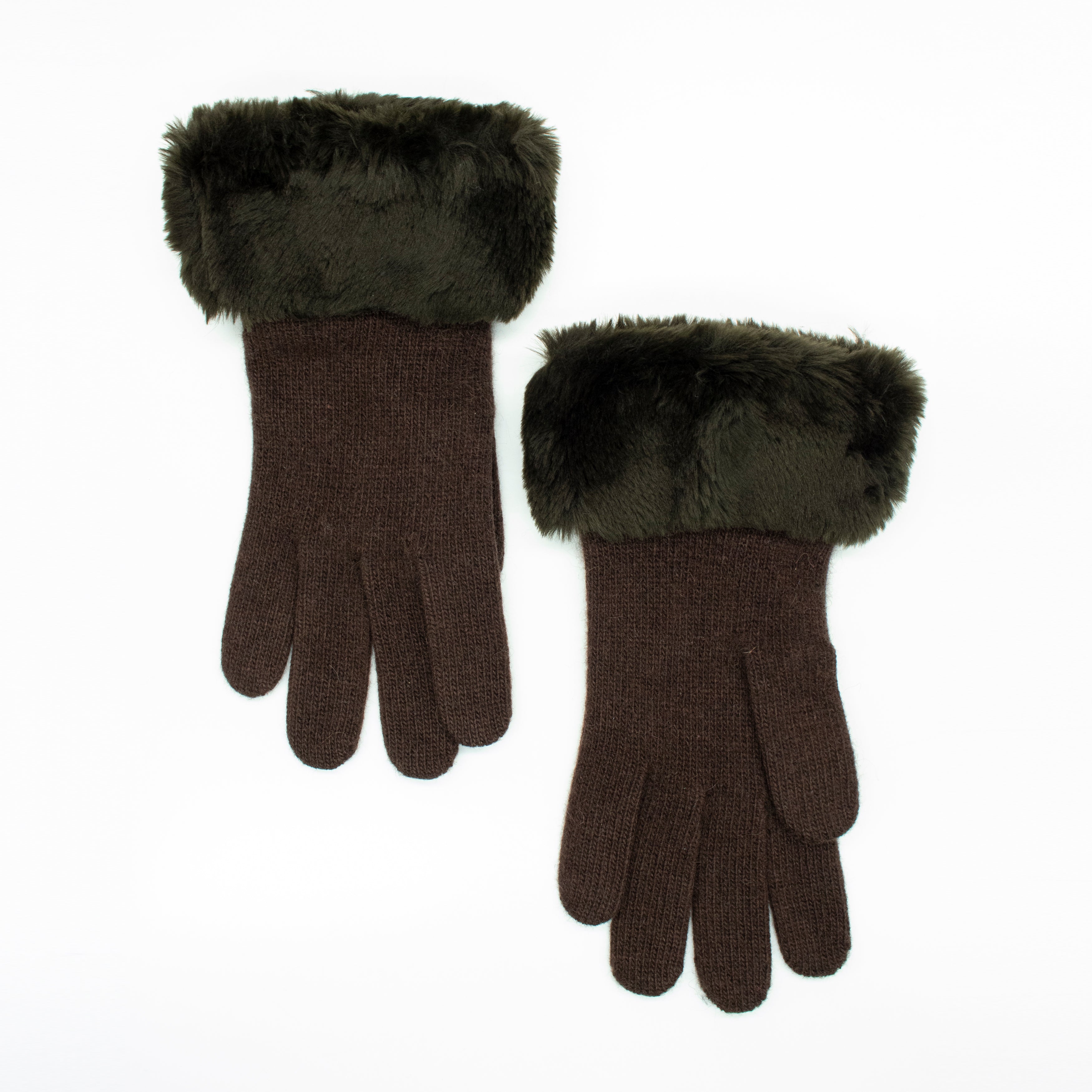 CASHMERE GLOVES WITH FUR TRIM-2