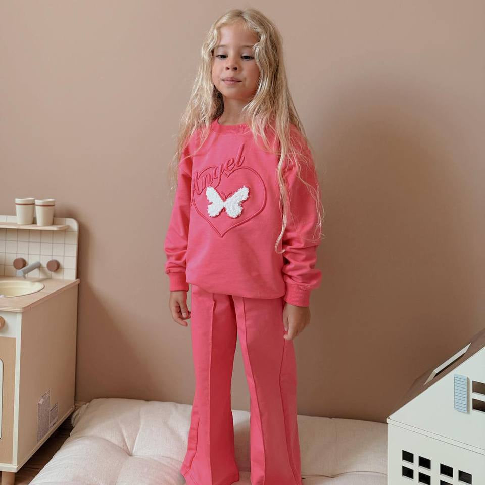 Lovely Butterfly Girls Casual Set