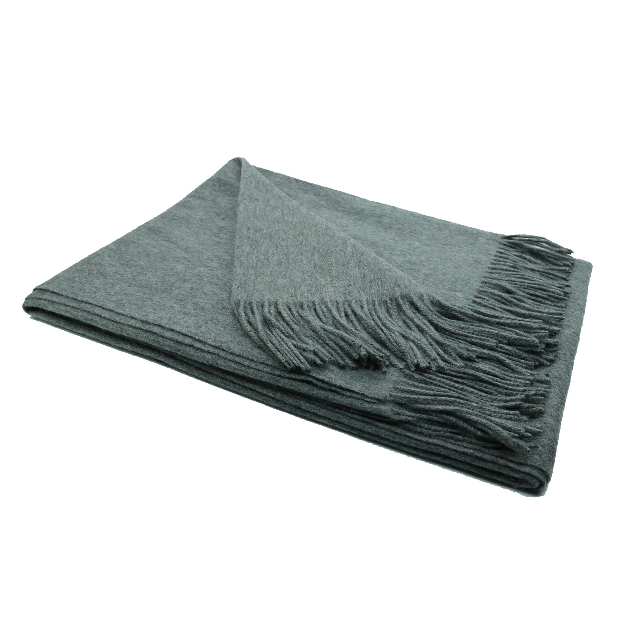CASHMERE WOVEN THROW WITH FRINGES-1