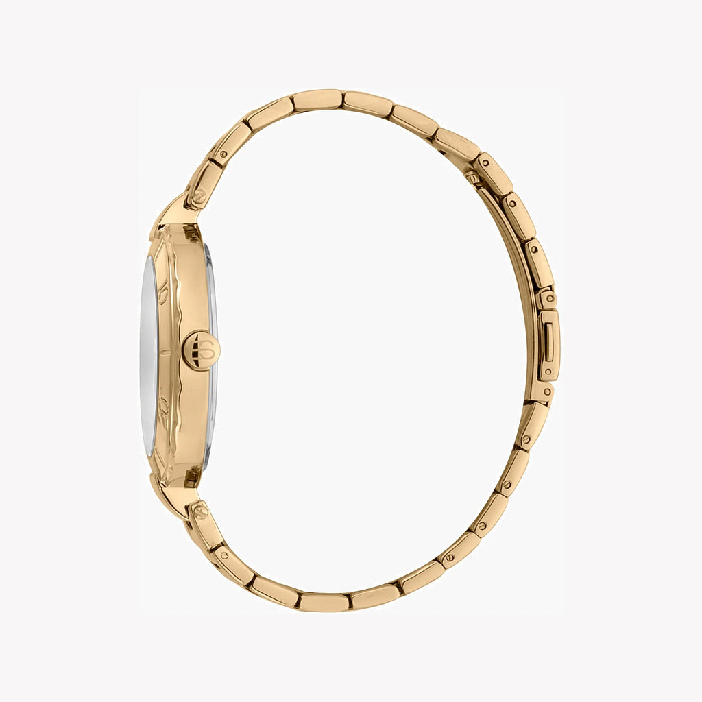 Esprit Women's Gold Stainless Steel Watch, Silver Dial | Es1l063m0055