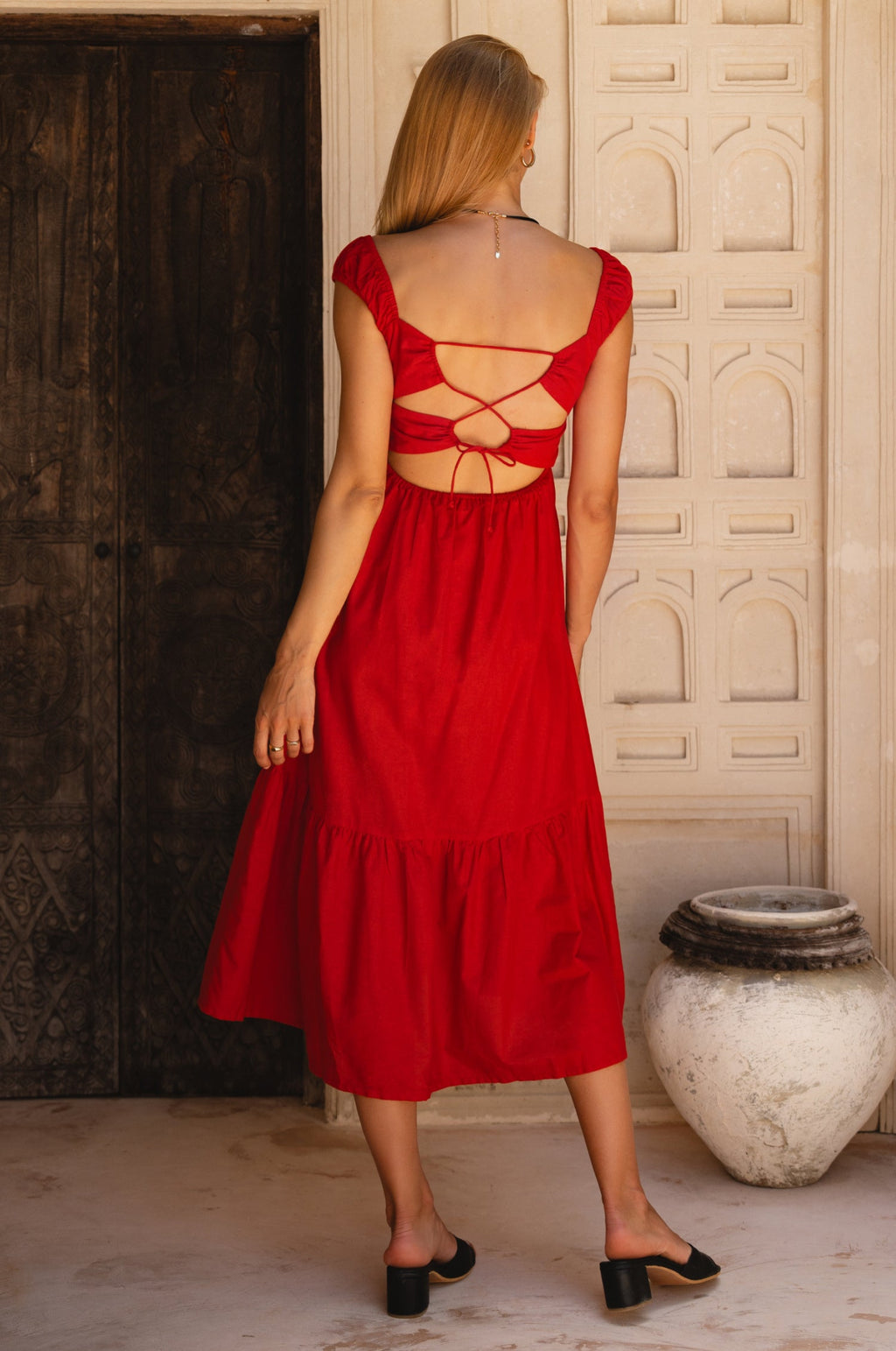 Augusta  Midi Linen Dress-4