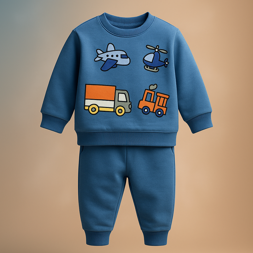 Travel Boy Cotton Joggers Set-2