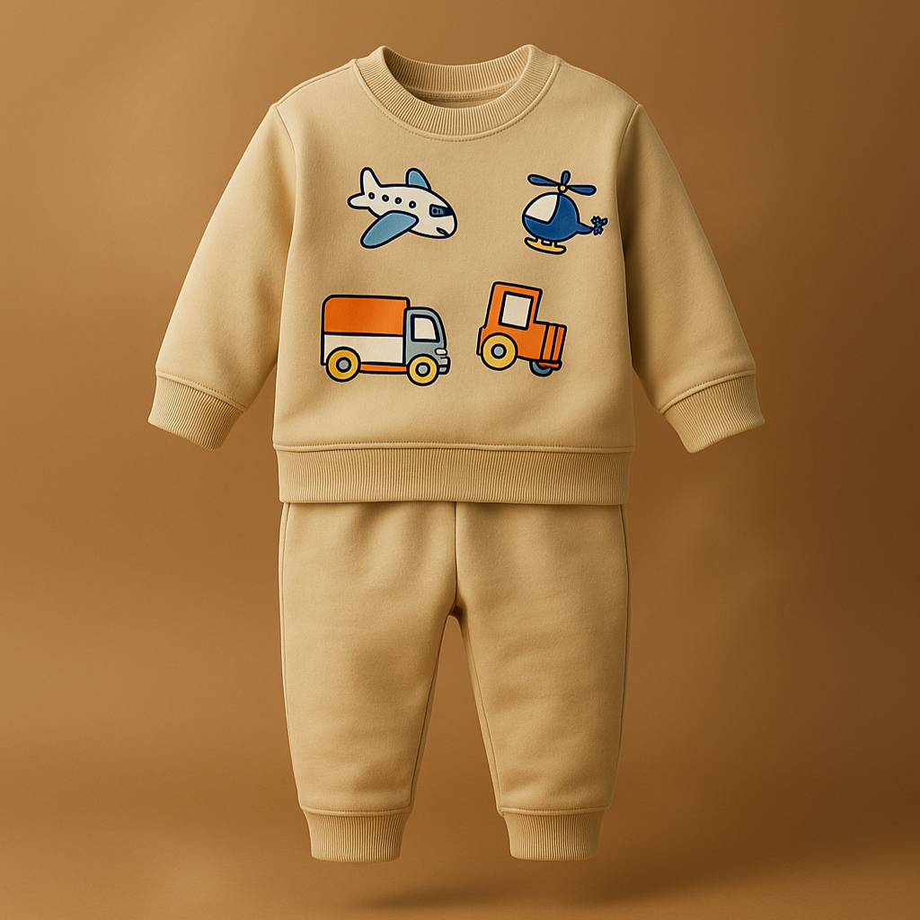 Travel Boy Cotton Joggers Set-3