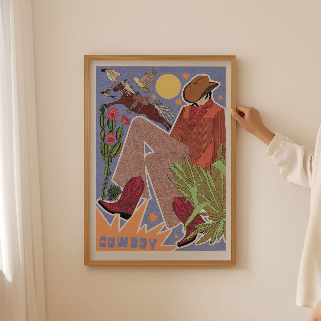 Cowboy Art Print