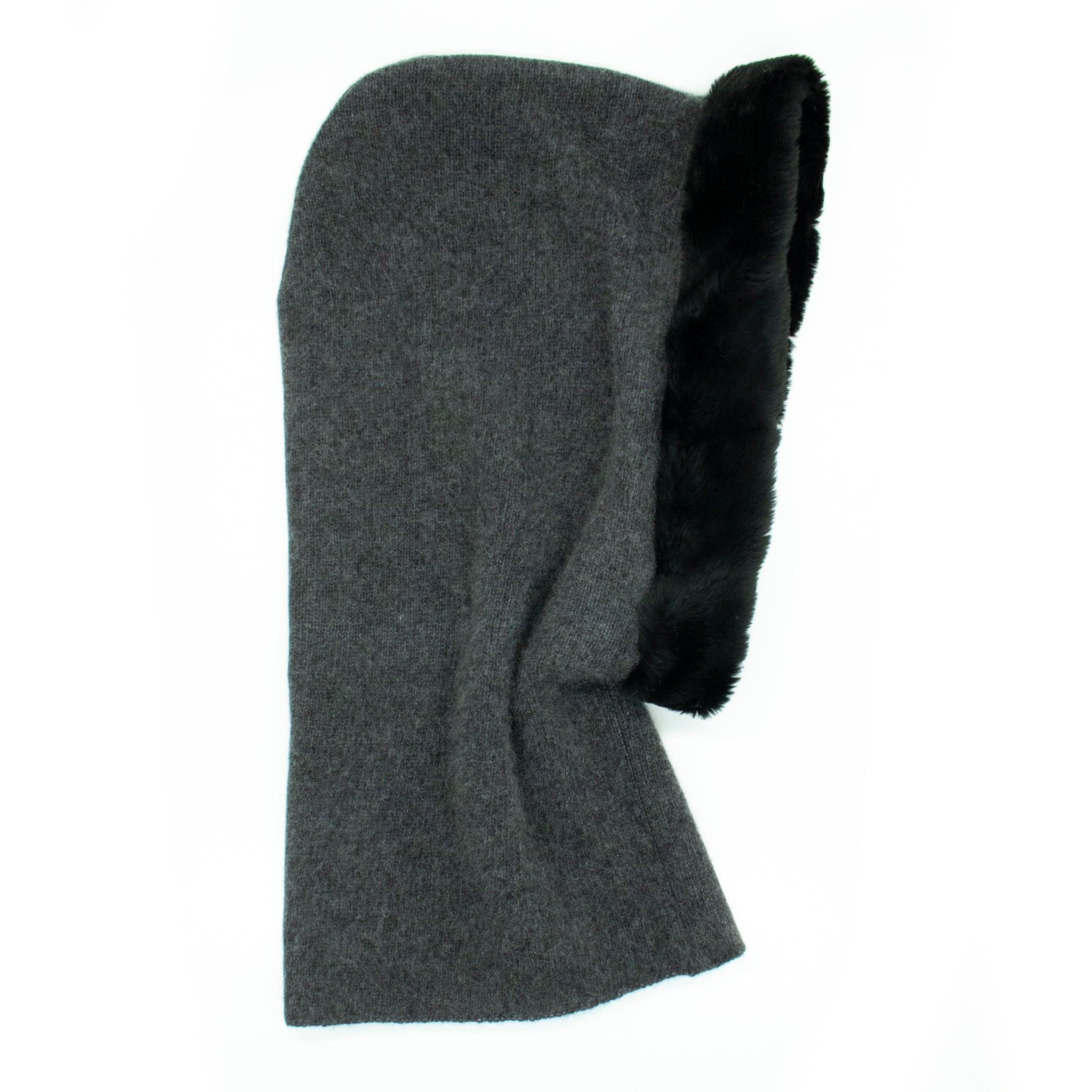 CASHMERE HOOD WITH FUR-3