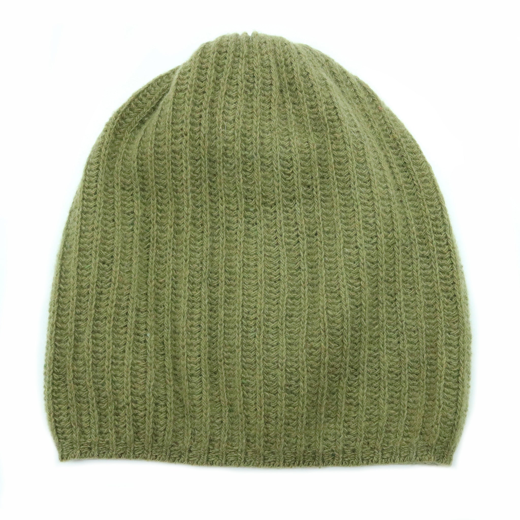 CASHMERE SLOUCHY RIBBED HAT-2