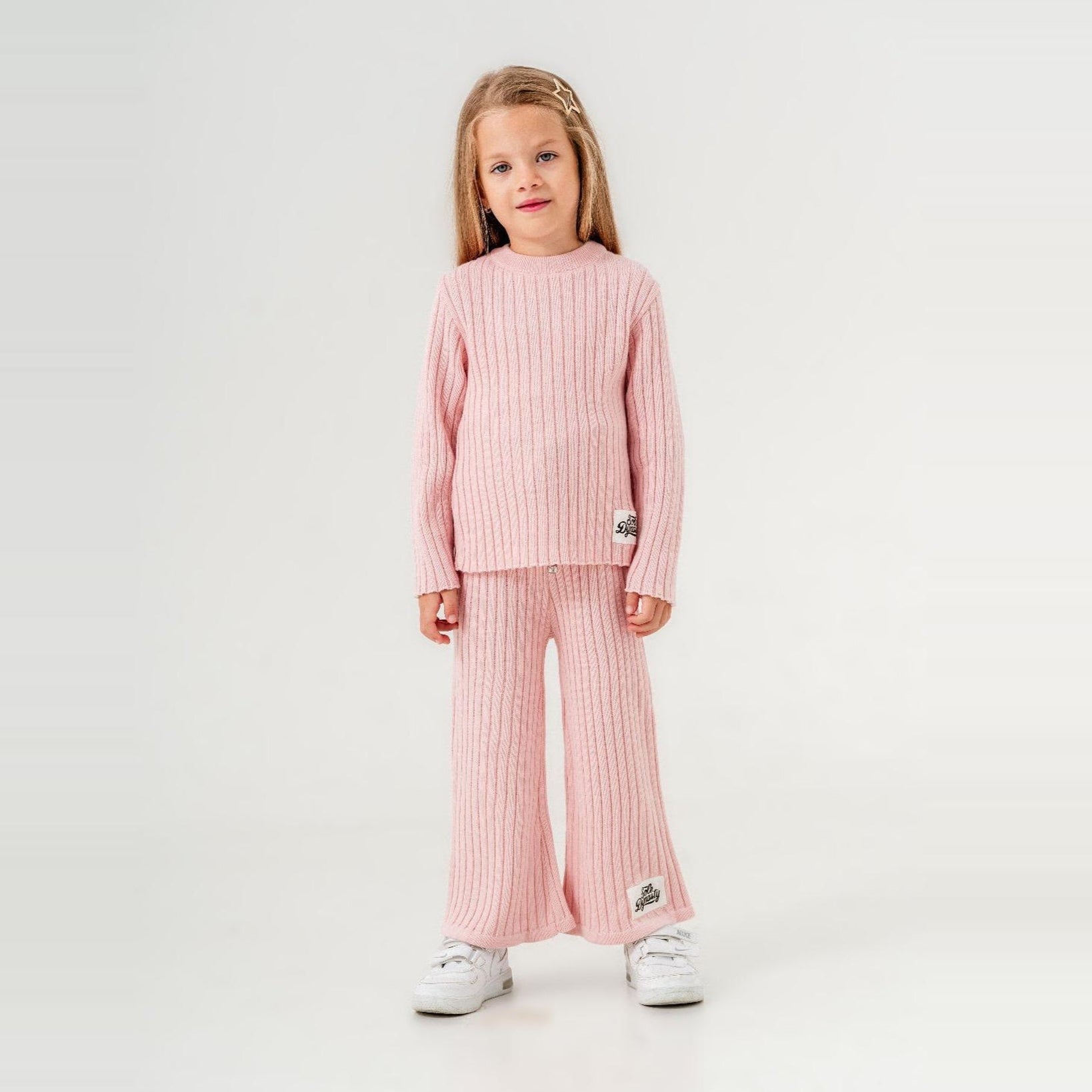 Striped Queen Girls Knit Set