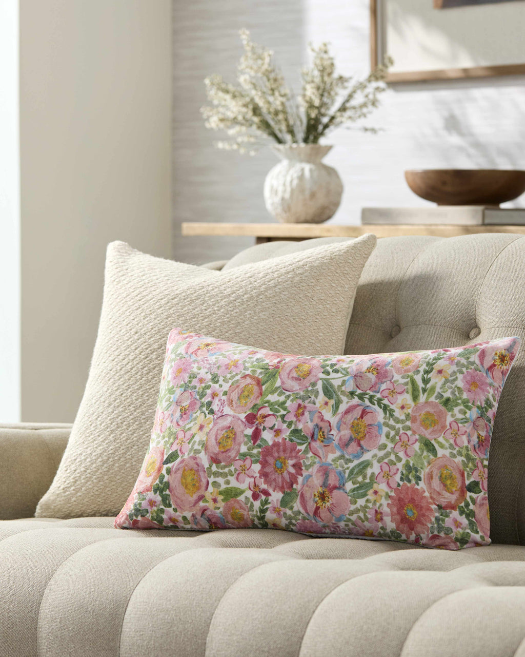 Amithi Light Green Throw Pillow