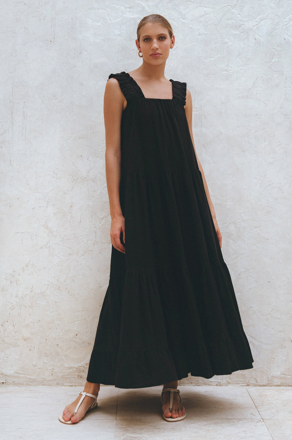La Palma Linen Maxi Dress-0