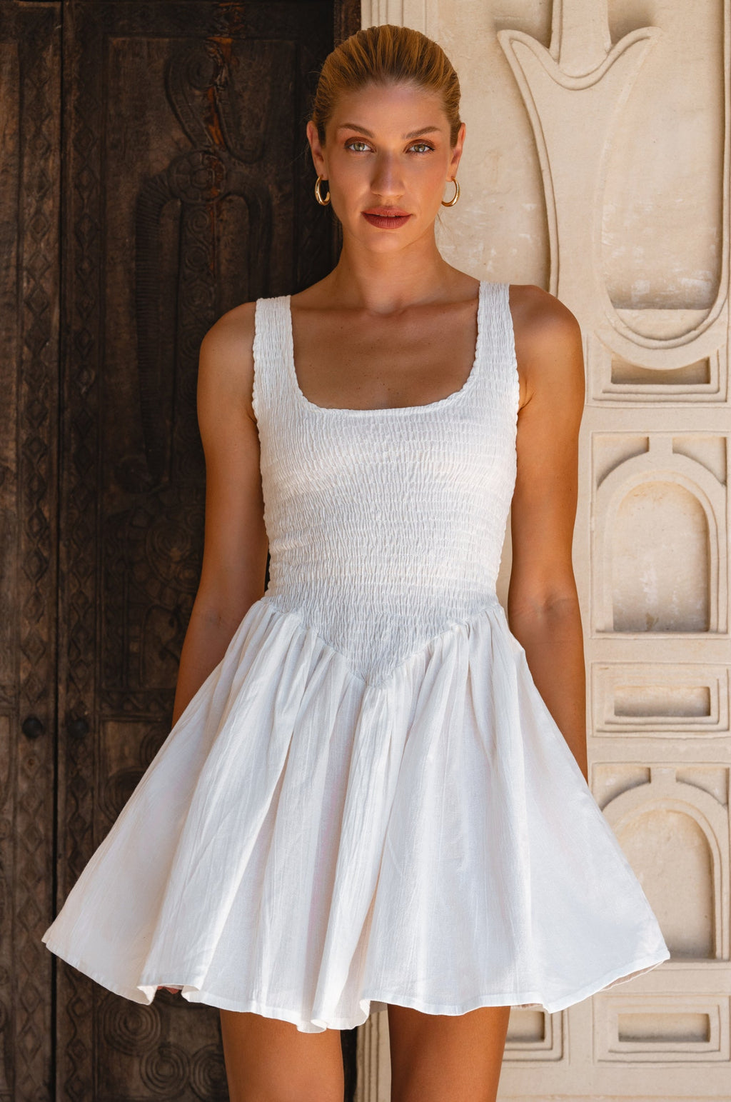 Lalita Linen Mini Dress-0