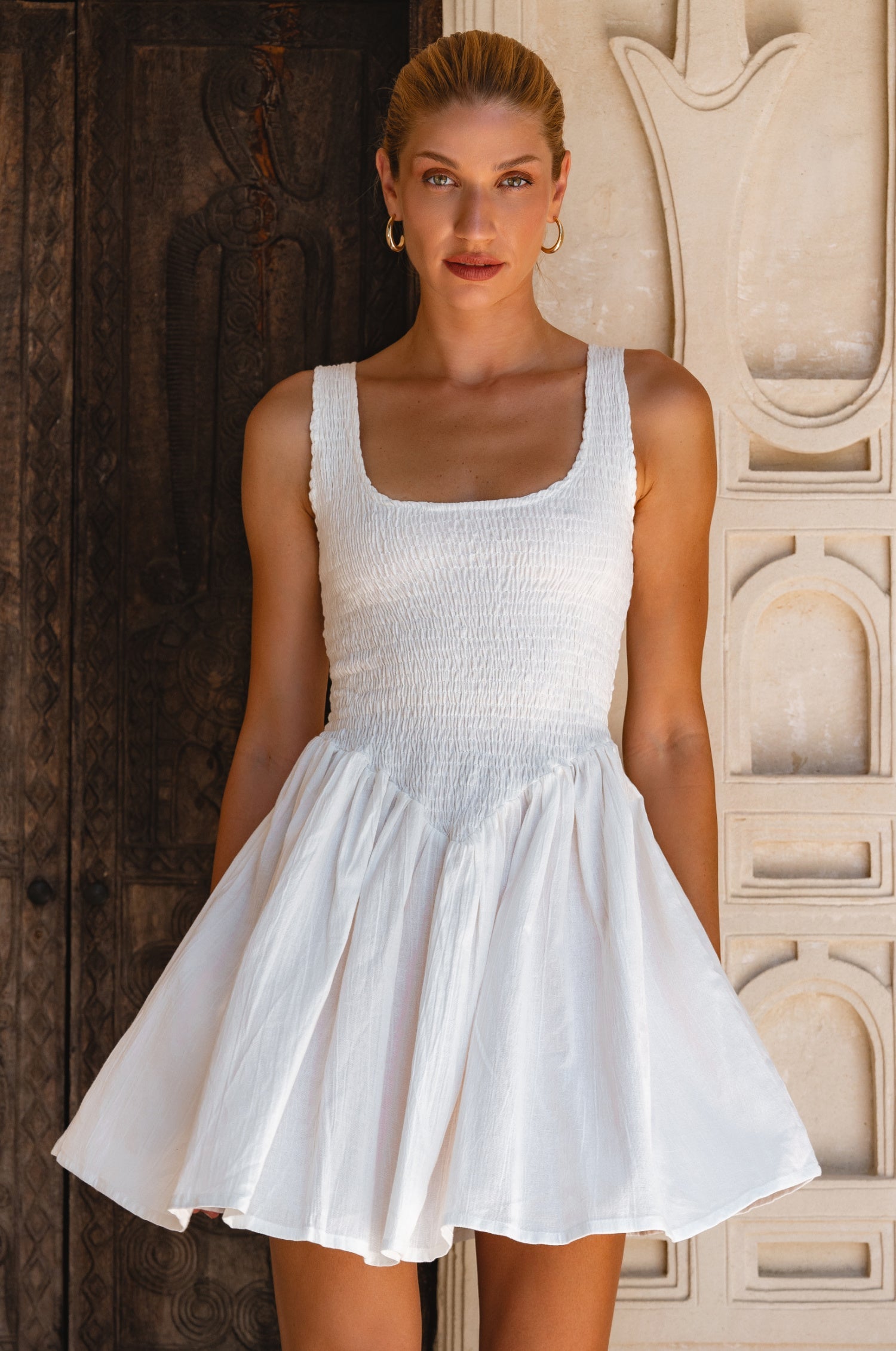 Lalita Linen Mini Dress-0